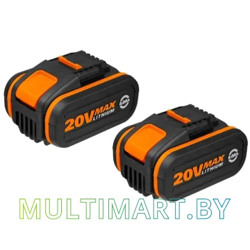 Набор аккумуляторов Worx WA3553.2 (20В/4 Ah)
